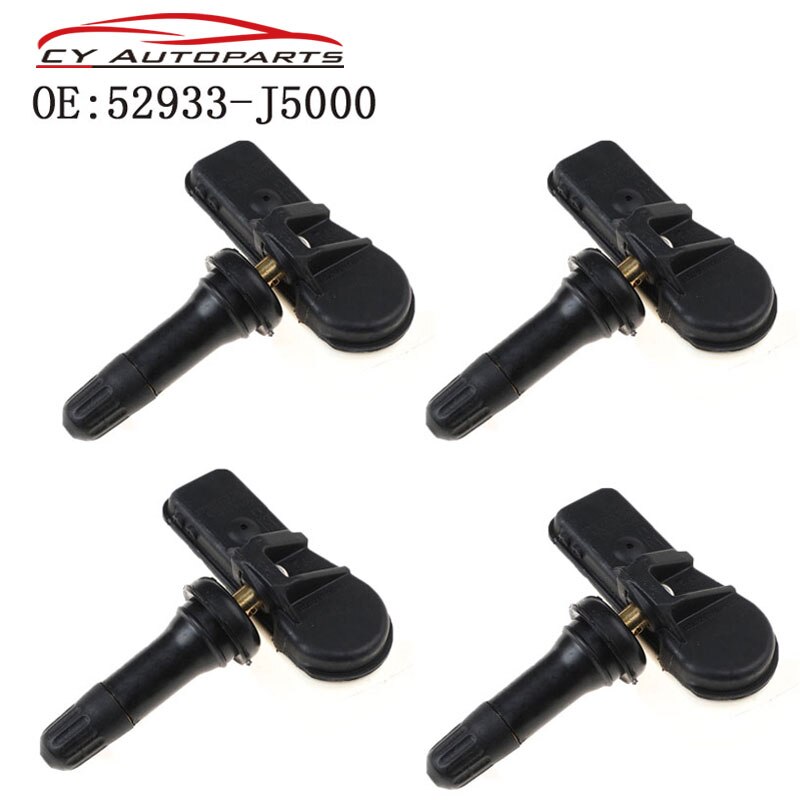 TPMS Bandenspanningscontrolesystemen Sensor, 4 Stuks Bandenspanning Sensor 68241067AB 433 MHz TPMS voor