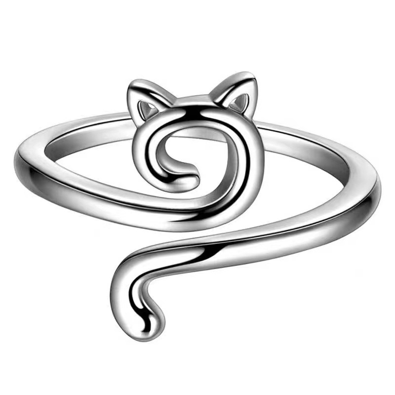Verstelbare Haakspanning Schattige Kattenring, Voor Beginners Breien Haaknaald Ring, Garengeleider Vingerhouders Vingerhoedjes Winder Gereedschap