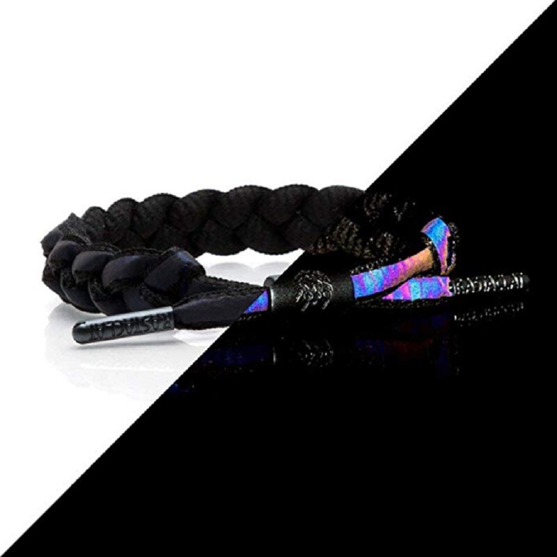 Reflektierende Armbinde Schnürsenkel Hand-betroffen Liebe Armbinde modisch Gradienten Fluoreszierende Paar Hand Seil Tragbare für Freunde