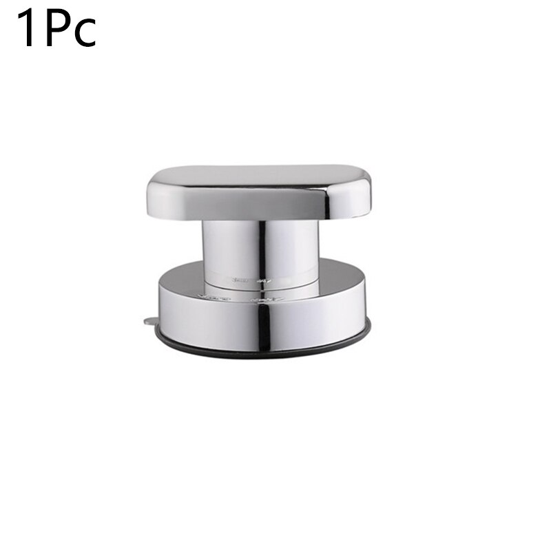 1PCS Super Suction Glass Door Handle Free Punching Sliding Door Drawer Cabinet Kitchen Suction Cup Handle Pull Knob Furniture: Default Title