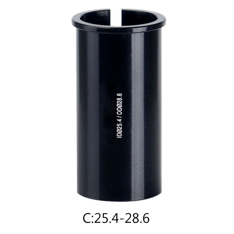 Aluminum Alloy Bicycle Seatpost Sleeve Convert Seat Post Tube Conversion Adapter 22.2/25.4/27.2/28.6/31.6mm: C
