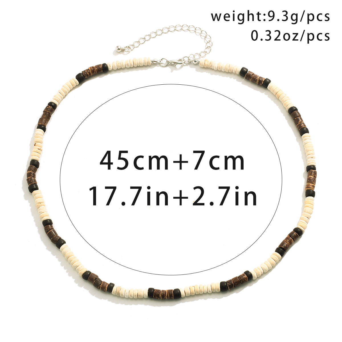 hombres verano playa cuentas de madera surfista collar Simple geométrico Tribal étnico cadena hecha a mano Steampunk joyería masculina