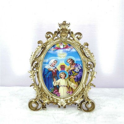 Icône catholique en résine, objet sacré du sacré-cœur de jésus, statue de la vierge de miséricorde: 3.