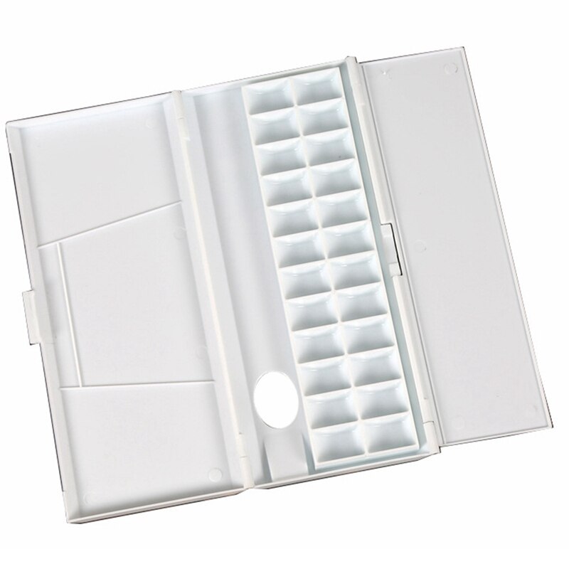Neue-24 Gitter Falten Feuchtigkeitsspendende Aquarell Palette für Künstler Aquarell Ölgemälde Malen Palette Tablett Kasten Kunst Liefert