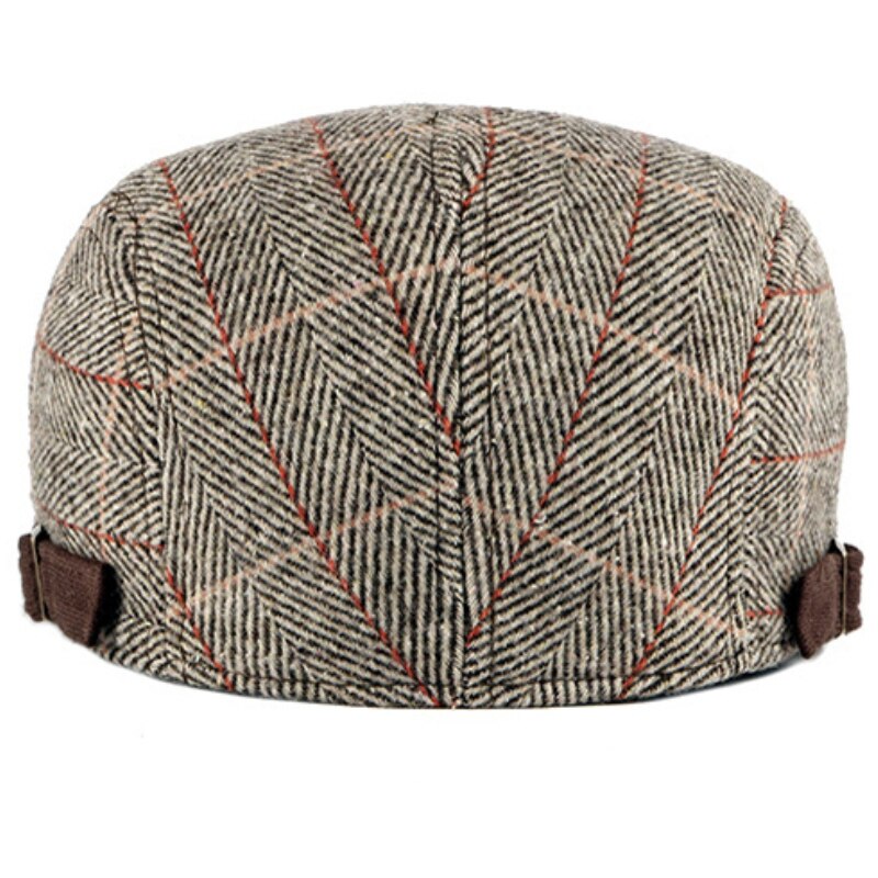 Donna uomo cappelli 2019 berretti berretti nero a spina di pesce strillone panettiere ragazzo cappelli tweed berretto piatto cappello da uomo inverno autunno cappelli Boinas