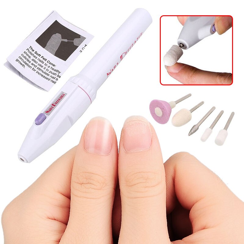 1 Set électrique ongles ponceuse manucure Machine fraise Portable ongles forets ensemble perceuse accessoires ongles outils ensemble