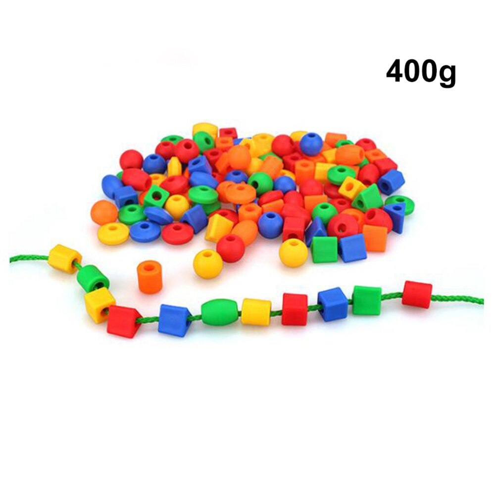 400g 8 rijg- en rijgkralenset, rijgkralen, duurzaam, grappig, kleurrijk, educatief speelgoed, peuterspeelgoed, leerzaam speelgoed