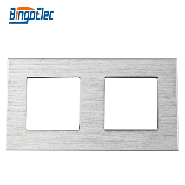 Three color to choose double aluminum socket frame,to pair with socket parts ,