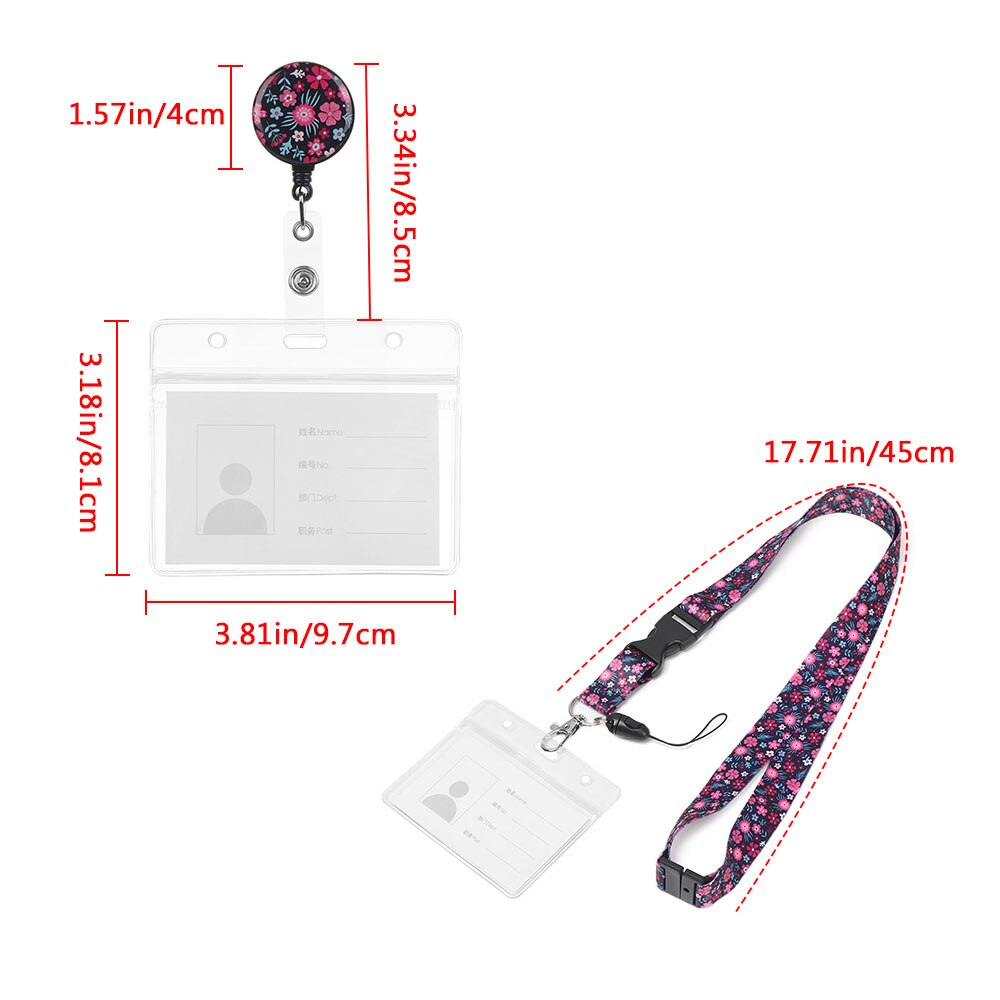 Leuke Intrekbare Verstelbare Naam Badge Houder Werkkaart Studenten Bus Card Case Met Lanyard Bank Credit Card Id Visitekaartje