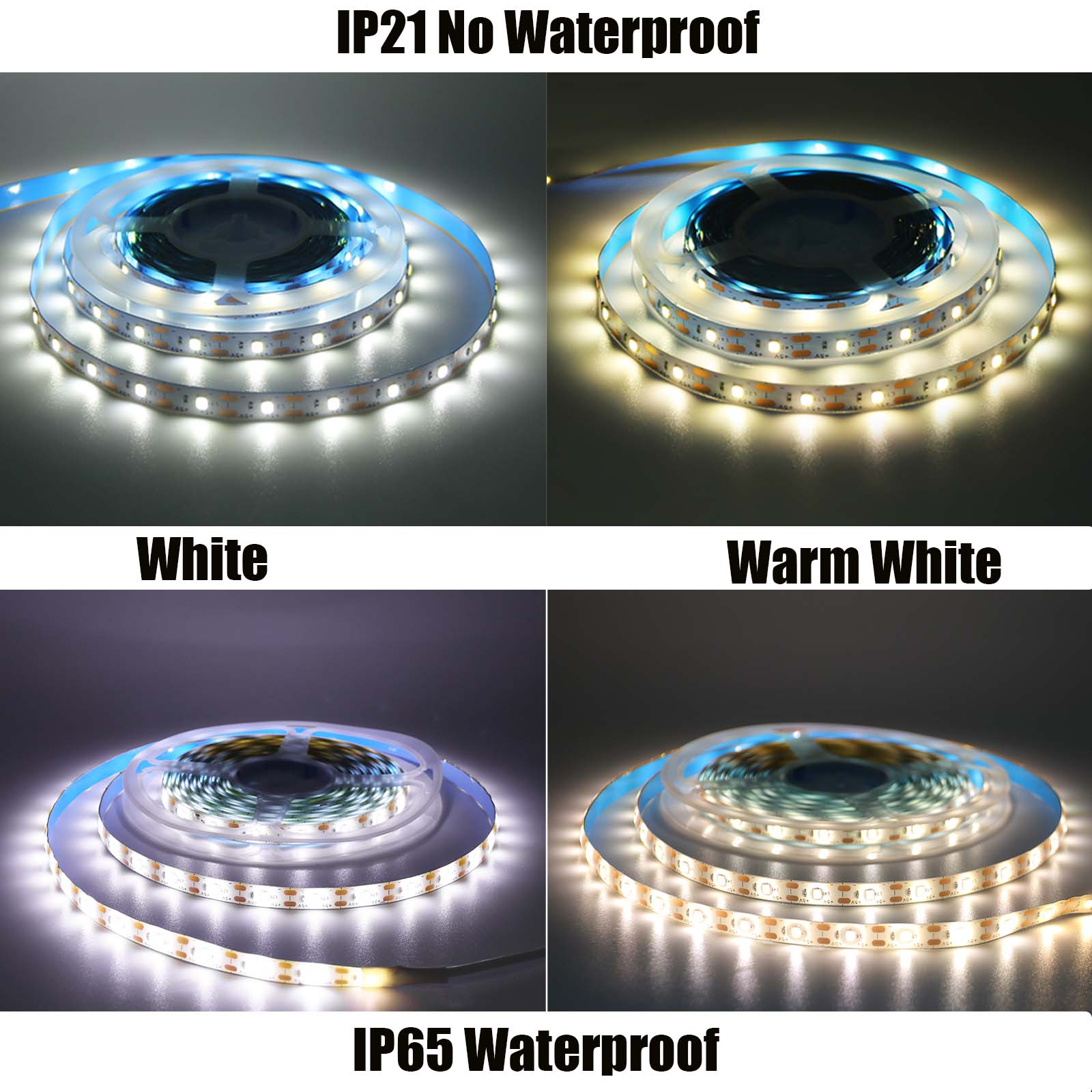 Tira de luces LED alimentada por batería DC 5V SMD 3528 60Leds/m retroiluminación de TV decoración de habitación cuerda Ribbbon Flexible luces LED 0,5 m 1m 2m