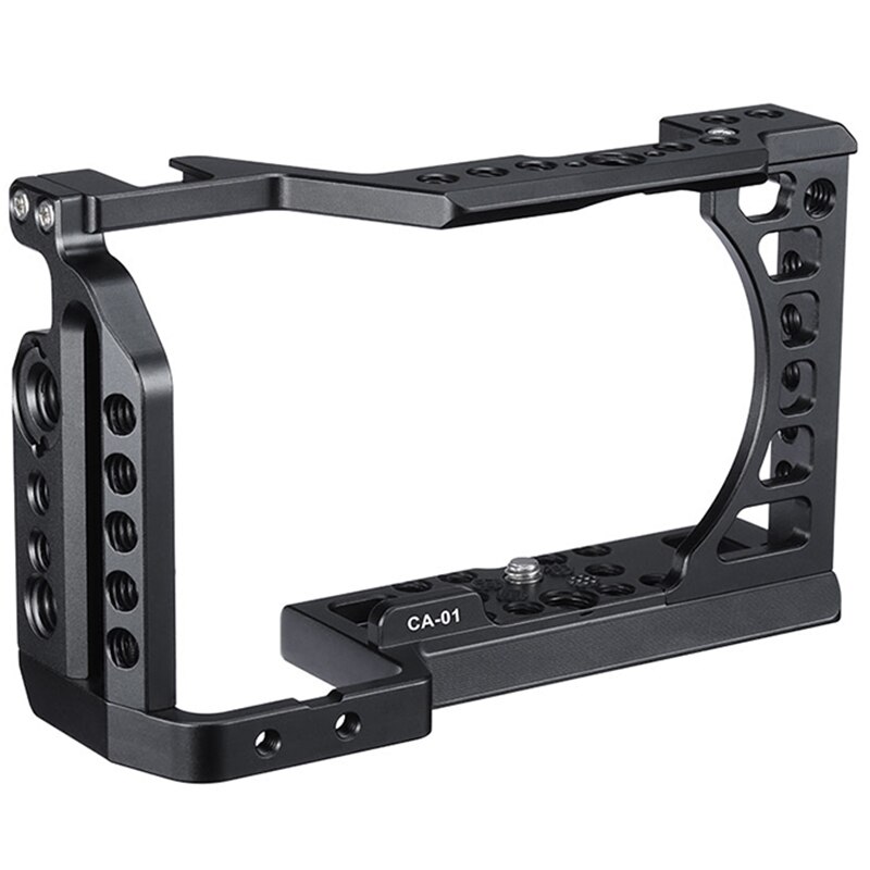 Photography Camera Cage Video Film Movie Making Stabilizer 1/4 inch Screw Cold Shoe Mount for Sony A6500/A6400/A6300/A6100 Camer