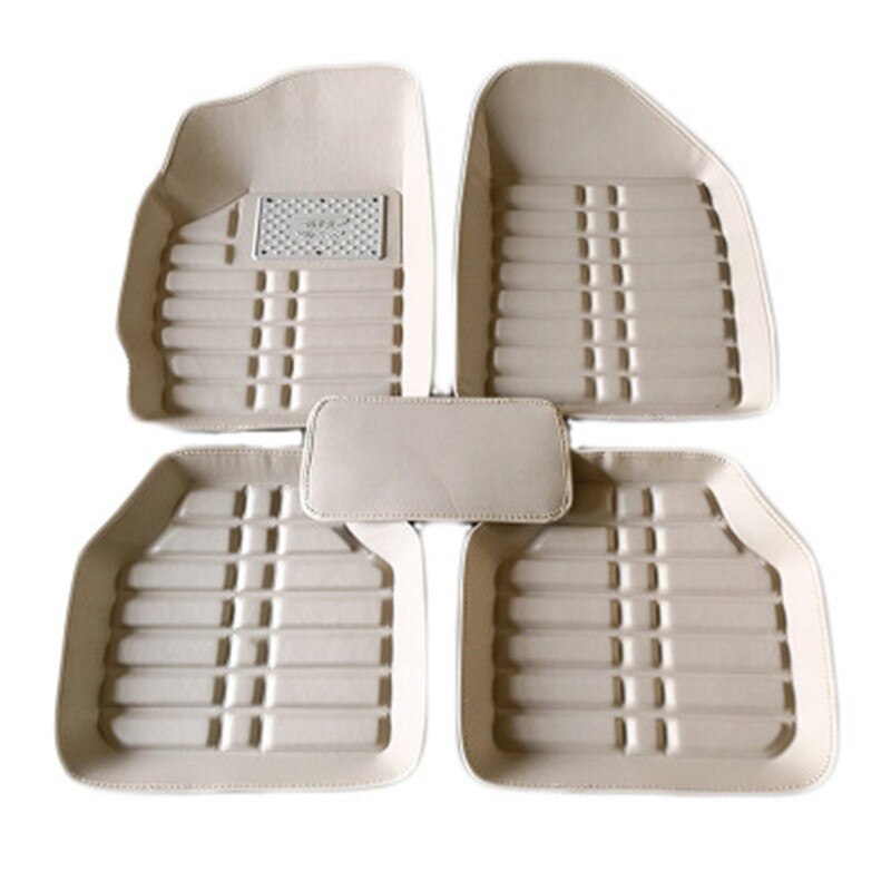 Auto vloer Voet mat Voor Subaru forester XV Tribeca Legacy Outback Impreza waterdichte accessoires auto: BEIGE