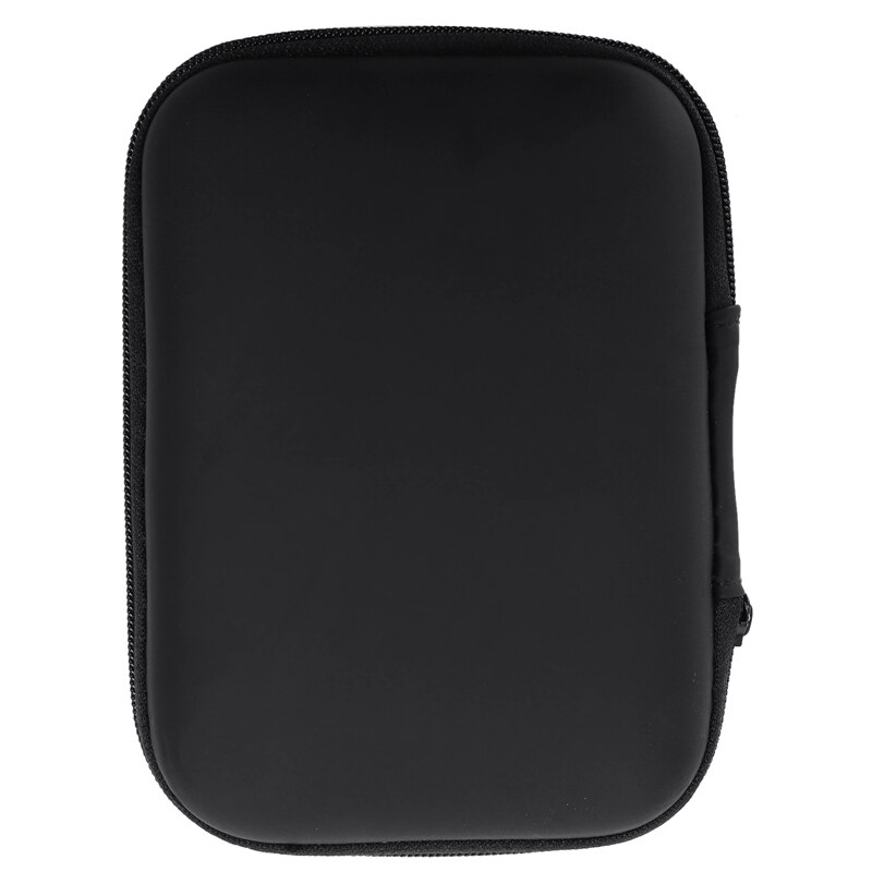 2X Portable Hard Disk Drive Shockproof Zipper Cover Bag Case 2.5Inch HDD Bag Hardcase Black