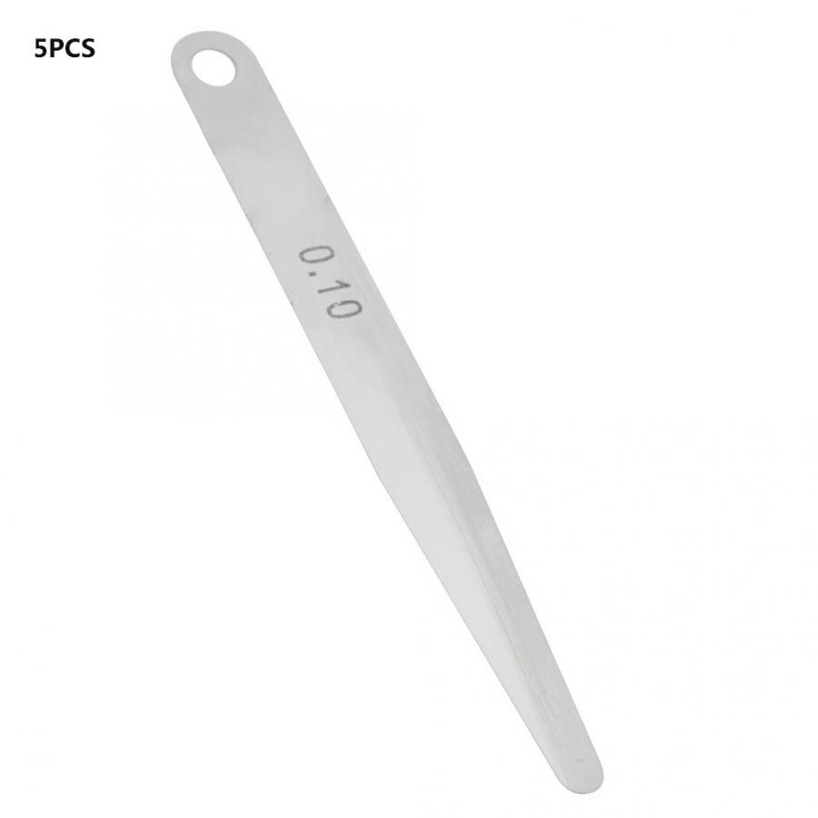5pcs 0.1mm Thickness Feeler Gauge Metric Filler Thickness Gage Measurement Tool