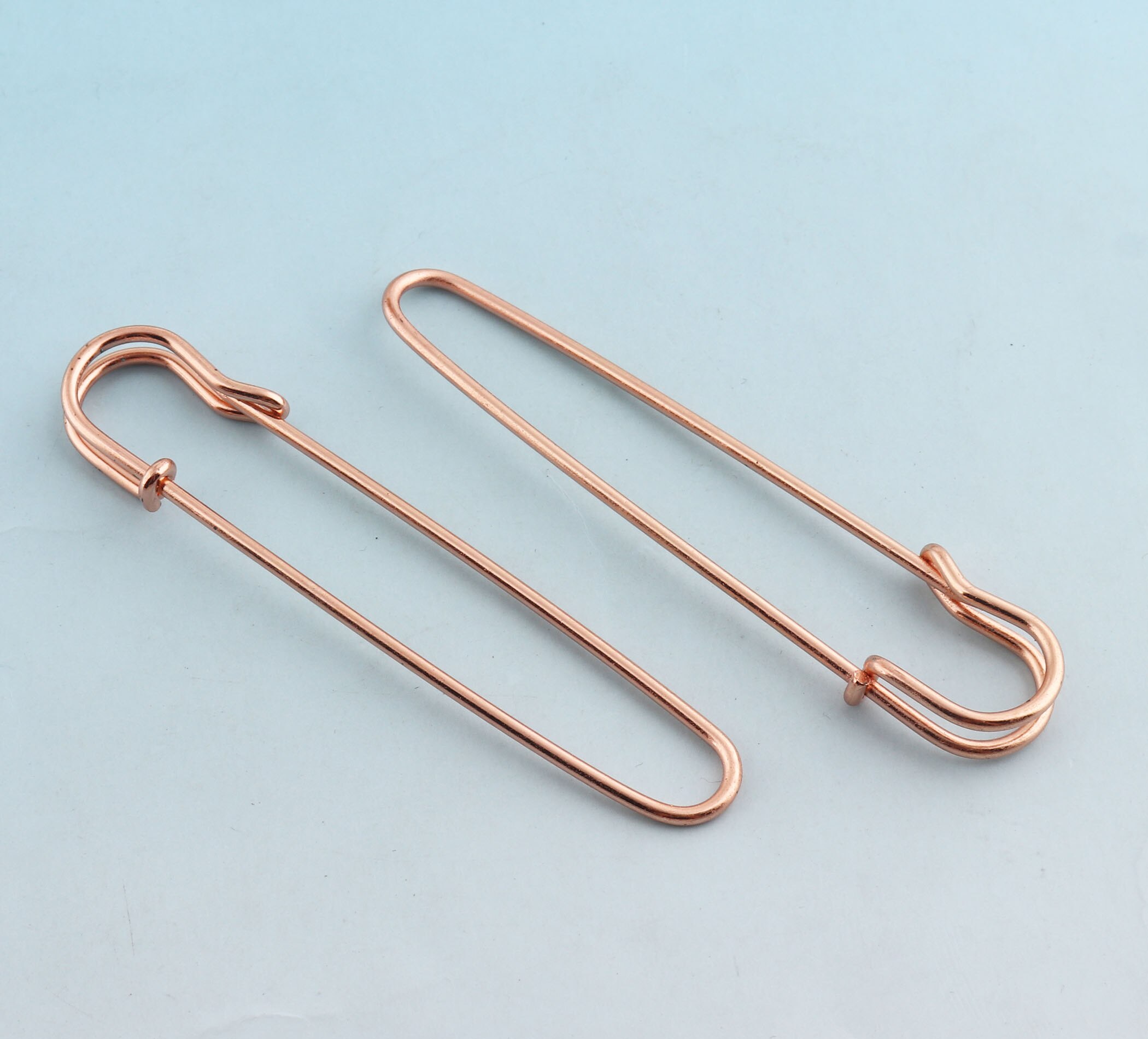 Jumbo sikkerhedsnåle 85mm store sikkerhedsnåle rose guld sikkerhedsnåle håndværksfund metalnåle broche sikkerhedsnåle diy syværktøj: Rose guld