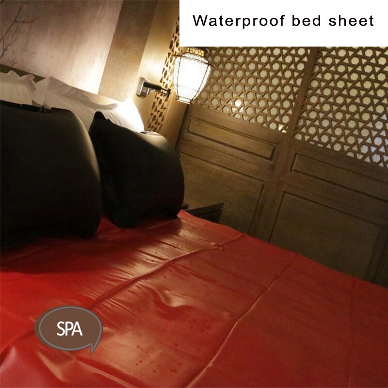 PVC Waterproof Bed sheet for husband and wife,Massage SPA s-e-x Mattress bed cover No allergies,1.3m 1.7m 2.1m 3 size Bed mat