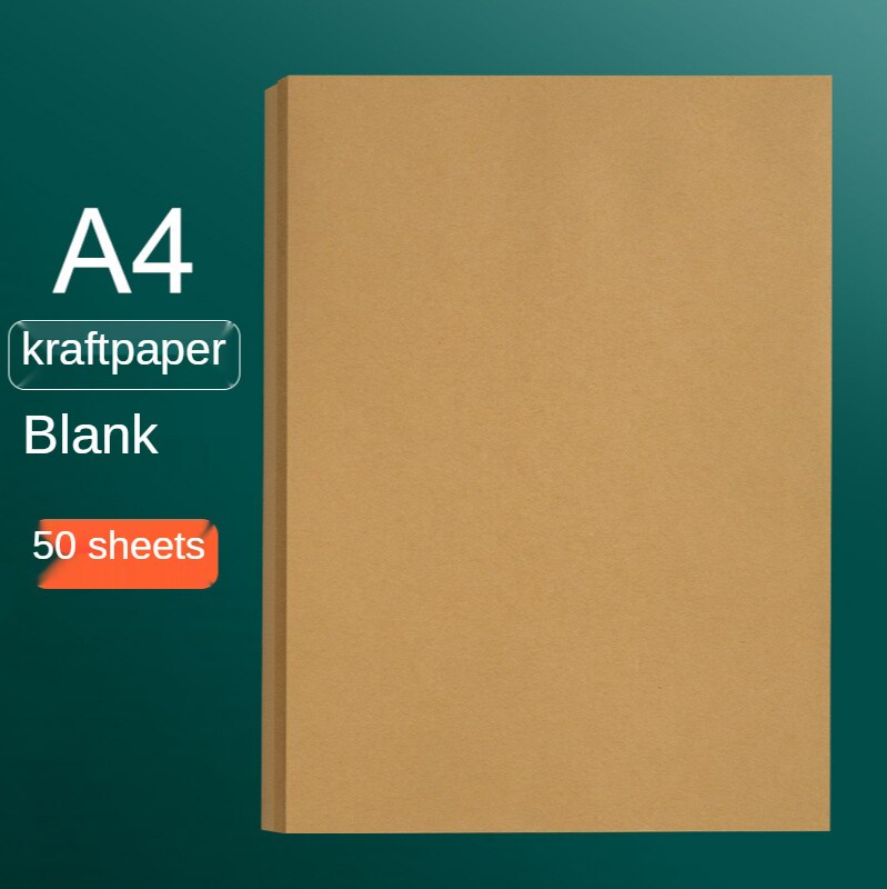 50 Vellen A4/B5/A5 Vintage Kraft Papier Schrijven Brief Briefpapier Romantische Note Craft Papier Schilderen Verpakking papier: A