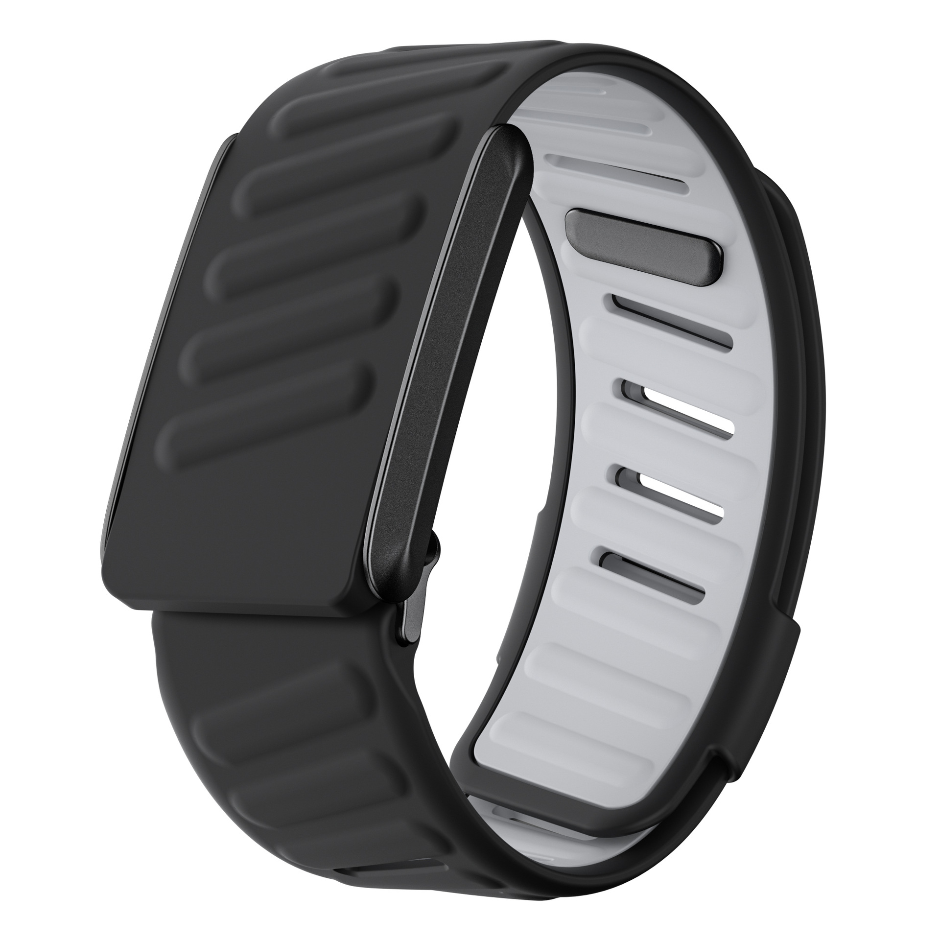 Polsband Soft-Touch siliconen Waterdicht en zweetbestendig Verstelbare riem Compatibel voor WHOOP 4.0 hartslagmeter: Steenkool zwart