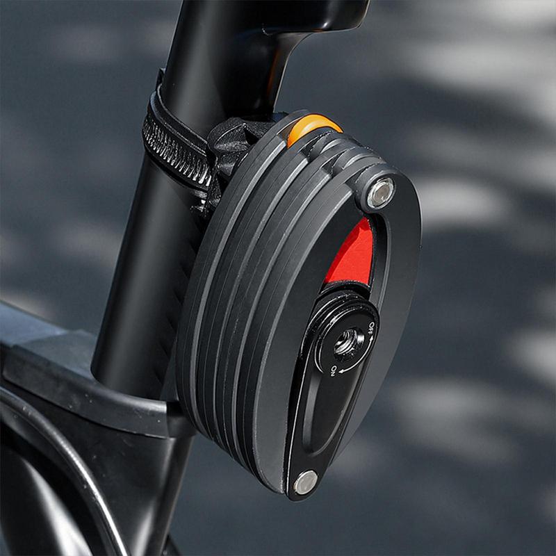 Anti Theft Bike Lock High-Security Lock Waterproof Foldable Alloy Steel Bicycle Frame Lock With Reflective Bracket And 3 Keys