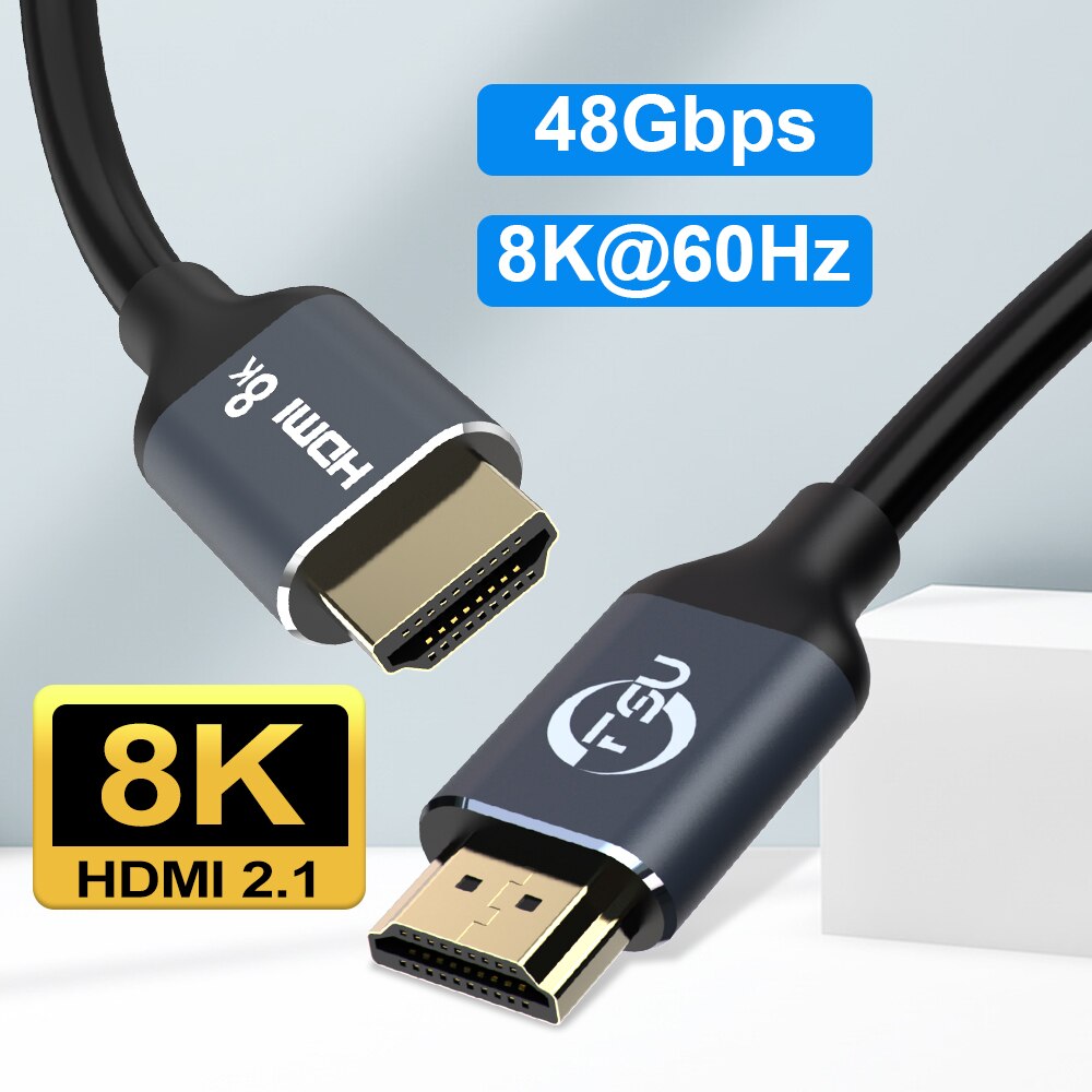 Cavo compatibile HDMI 8K 8K/60Hz 4K/120Hz HDTV cavo digitale HDR 48Gbps ad alta velocità per PS5 PS4 Xbox 8K compatibile HDMI 2.1 Cabo