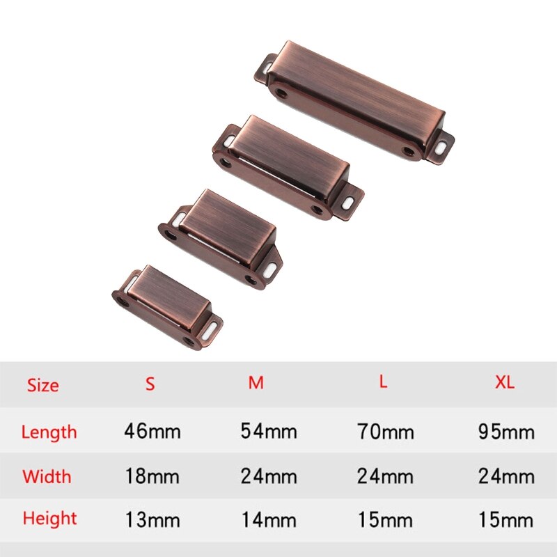Magnetic Closet Catches Invisible Furniture Latch Heavy Duty Magnet Latch Cabinet Cupboard Ultra Thin Closer Lock
