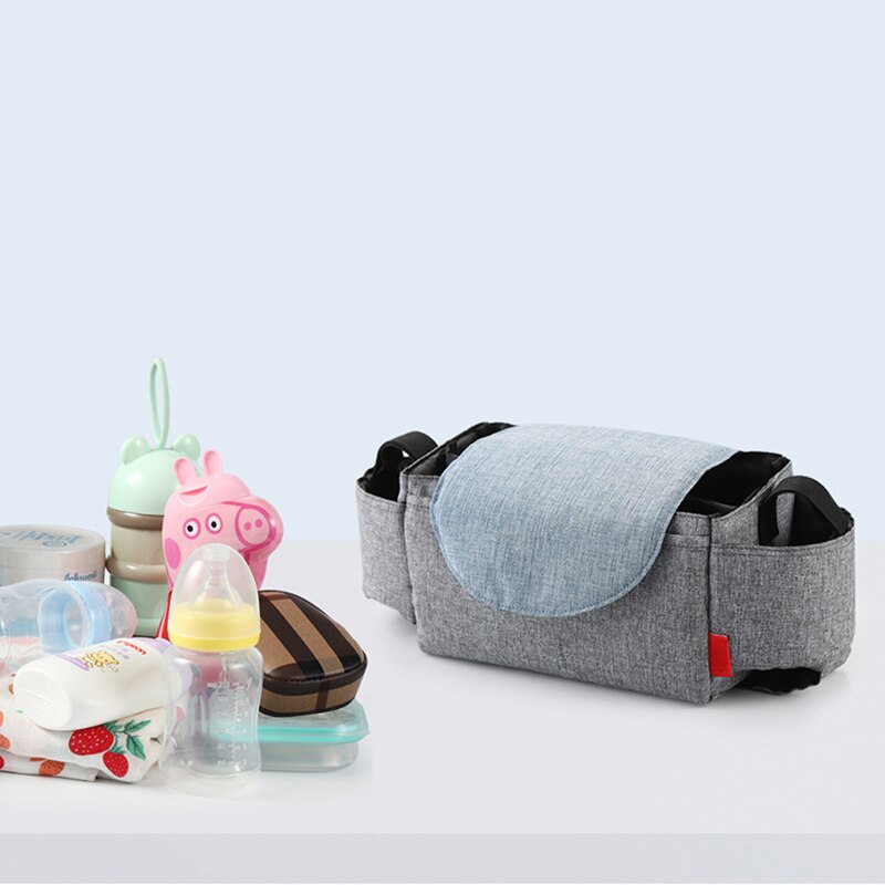 Lille baby klapvogn taske arrangør flaske kopholder bleposer barsel bleetaske tilbehør til bærbar babyvogn