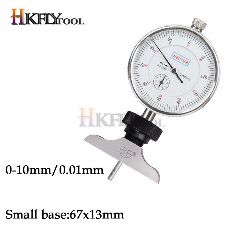 Dial Indicator Holder with Dial Indicator Depth Point Indicator with Lug Back 0-12.7mm Digital Micrometre Measuring Instrument: 10mm small base 1set