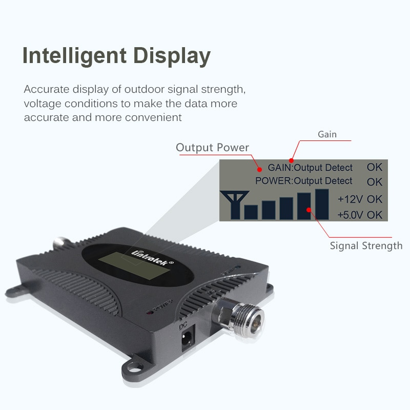 Repetidor 4G, amplificador de señal GSM 1800 de 2600Mhz, 3G, 900 Mhz, repetidor de señal de teléfono móvil 2100, 900, 1800 Mhz, amplificador KW16L