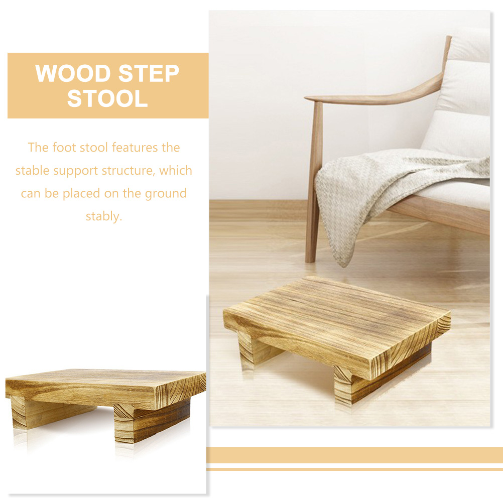 Bedside Step Stool Bedroom Home Furniture Folding Wooden Foot Chairs Footstool Stepper Stools for Kids