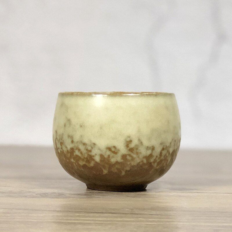 Groft keramik antik termokrus kop keramisk retro tekopper tumbler krus kontor drikkevand kop kung fu drikkevarer: B
