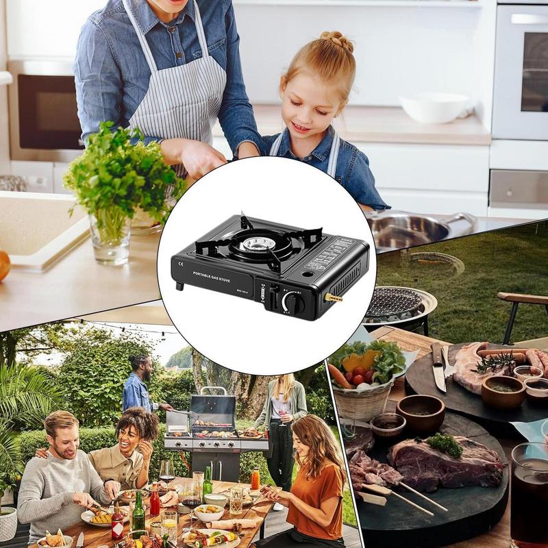 Draagbare kachel voor kamperen Draagbare kampgrill Enkele brander Kleine hittebestendige verwarming voor backpacken Wandelen Patio Kampvuur