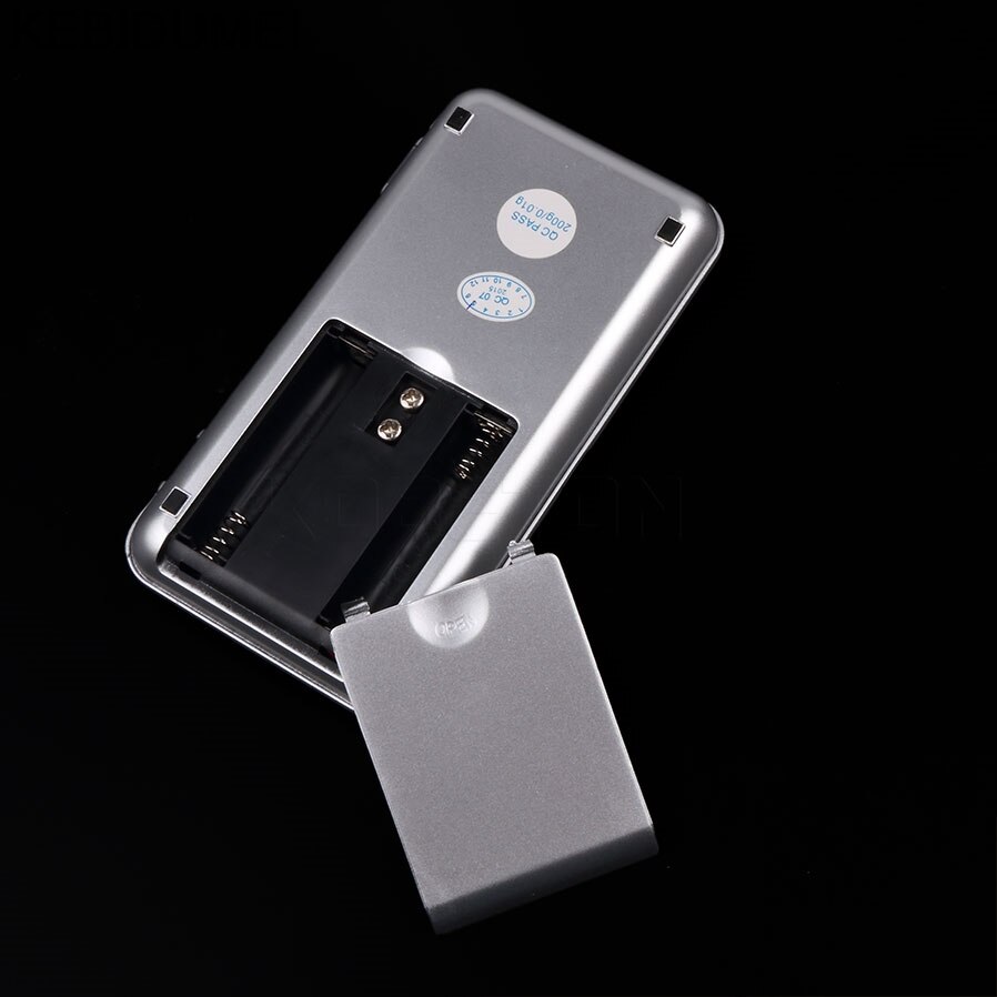 Mini báscula Digital de bolsillo de 0,01g/200g con pantalla LCD para básculas de peso de gramos de pesaje de diamante