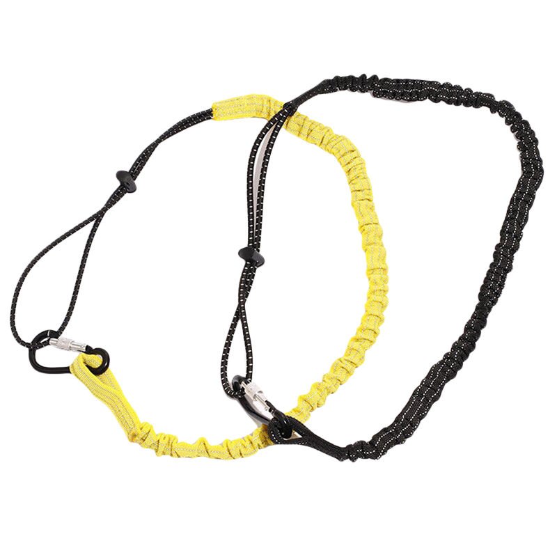 Cordón de herramienta de cuerda elástica de seguridad con mosquetón, trabajo de escalada, cuerda de seguridad anticaída, accesorios de escalada para trabajo aéreo
