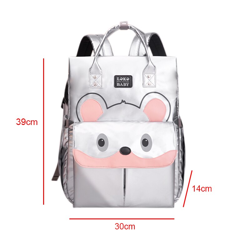 Lekebaby luiertas mummie zwangerschap babytassen reis luier verschonen rugzak vrouwen geïsoleerde lunchtas kinderwagen organizer