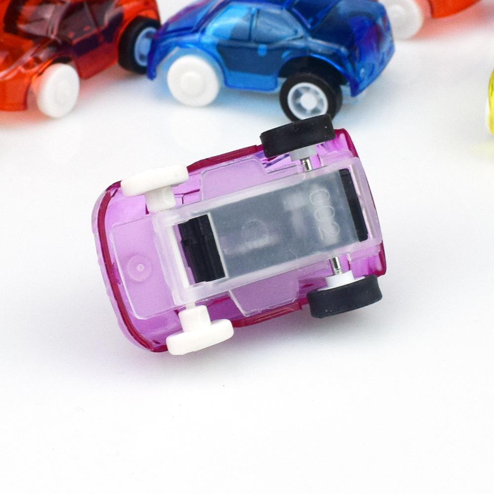 RCtown 5 stks/set Mini Transparante Candy Kleur Pull Back Auto Kinderen Speelgoed Awards Willekeurige Kleur