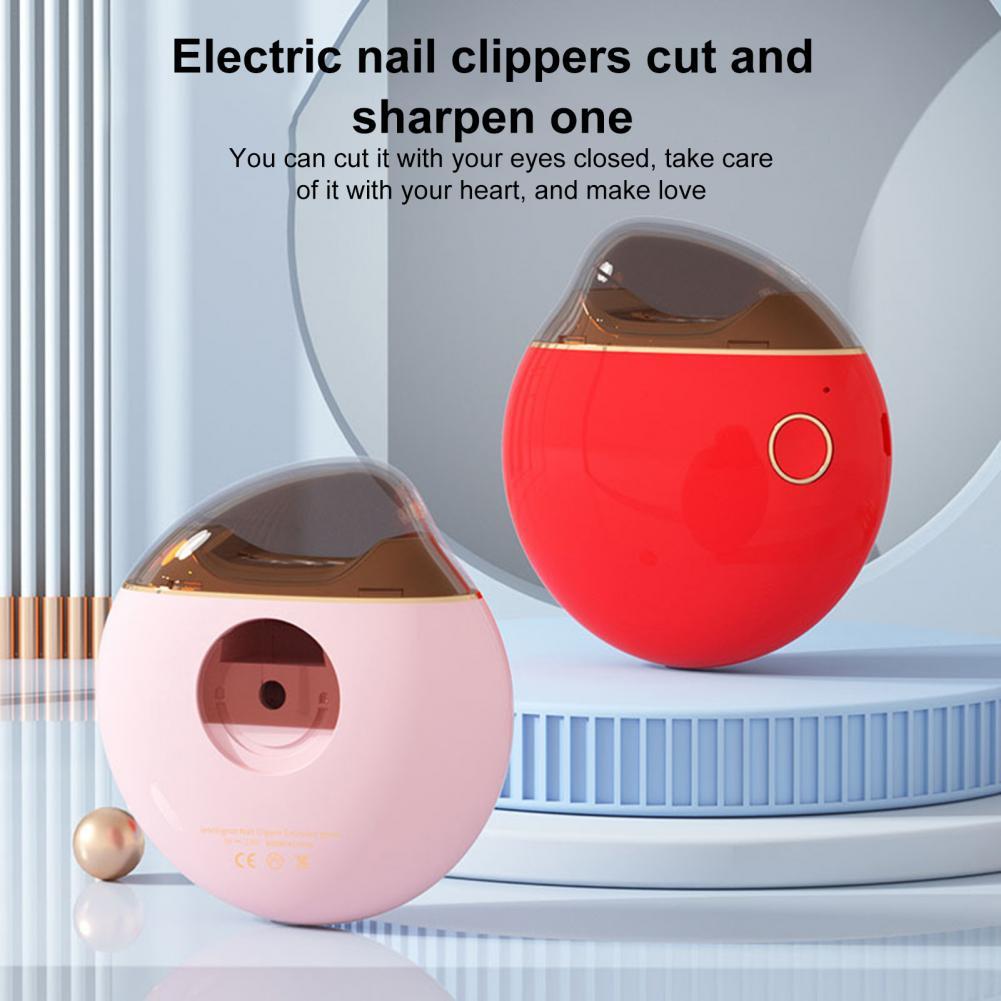 Electric Nail Clippers Ergonomic Fully Automatic Nail Debris Container Pedicure Nail Clippers for Baby