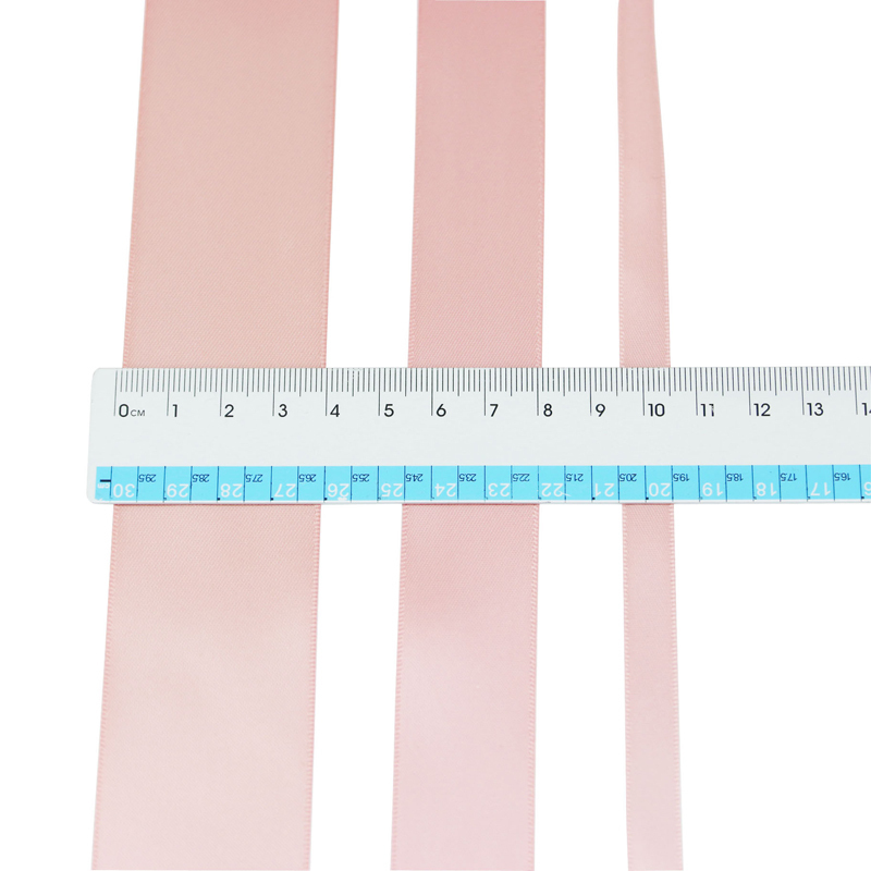 (10m/Roll) Pink Meat Double Face Satin Ribbon Poly... – Grandado