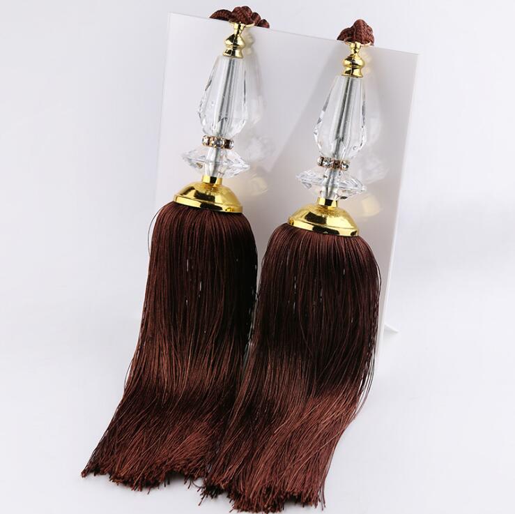 style curtain decoration accessories acrylic crystal hanging ball tassel bandage home textile decoration supplies: NO 14