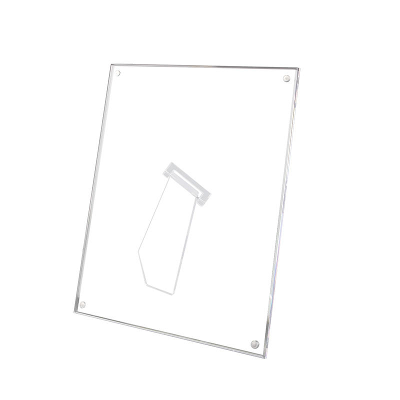 Ramki akrylowe na zdjęcia 6/7/8 cali, 1 sztuka, przezroczyste ramki na zdjęcia ze stojakiem, transparentne kostki, ekspozytor na biurko robić domu i biura.: Czerwony