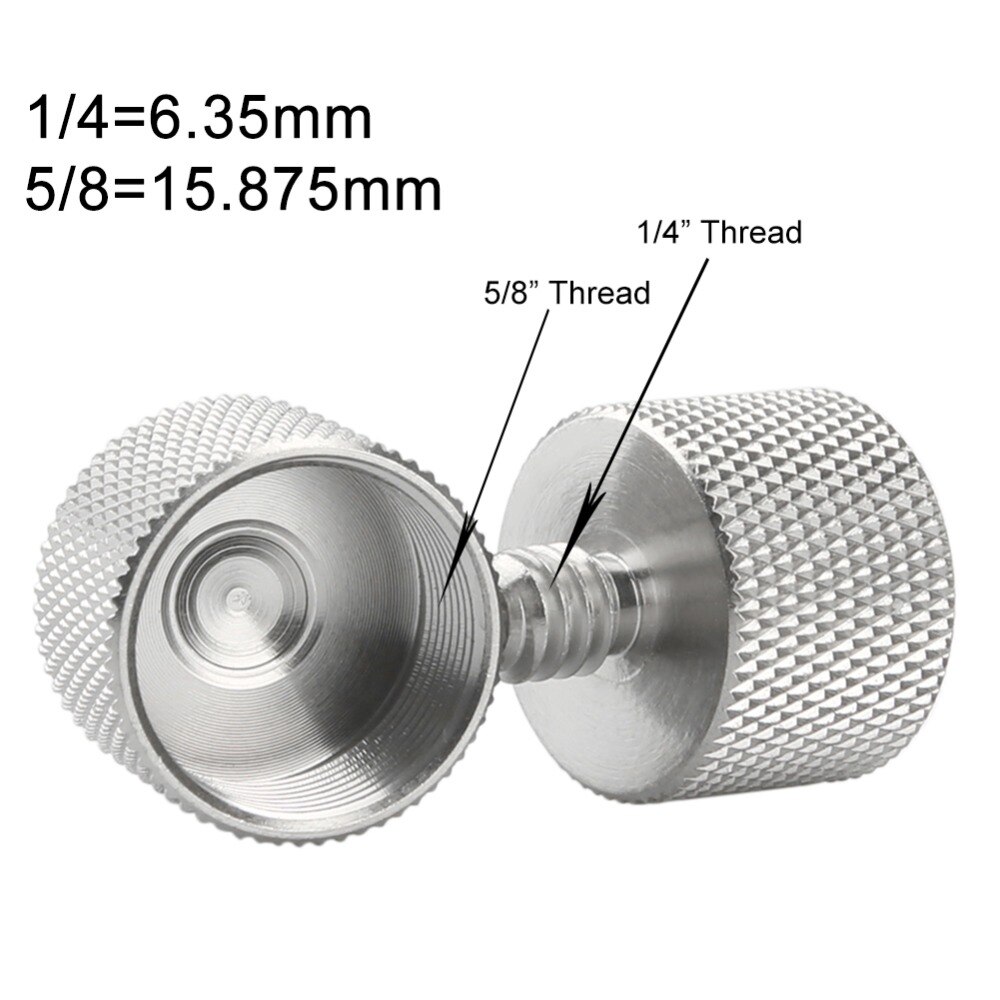 NICEYRIG Mikrofon Schraube 1/4 zoll Anlage Mic Schraube 1/4 "5/8" Empfänger 5/8 Kamera Anlage 1/4 Zubehör für DSLR zelle (2 teile/paket)