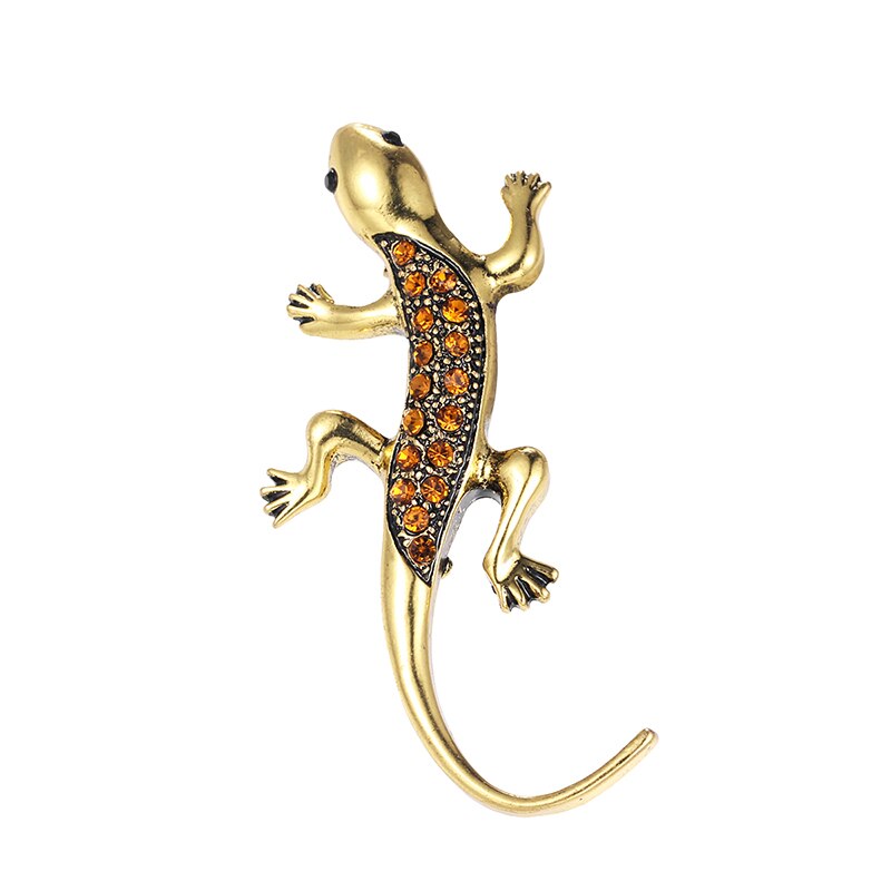 Baiduqiandu Neue Kristall Strass Pflastern Gekko Japonicus Brosche Stifte
