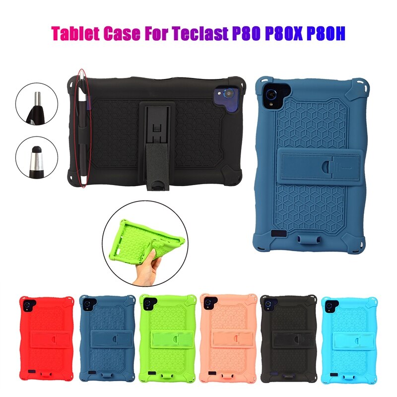 Funda de silicona anticaída para tableta Teclast P80, P80X, P80H, 8 pulgadas, para Samsung T290/T295/T297