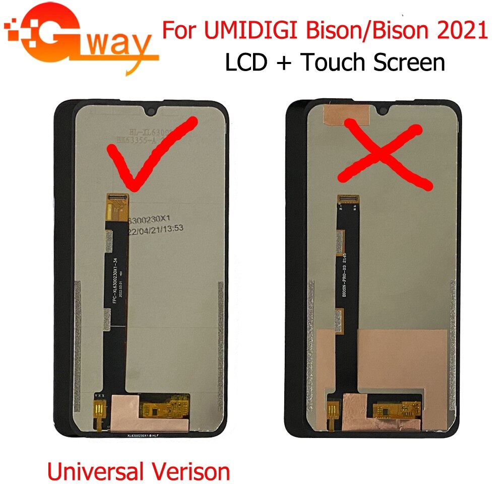Umidigi bison lcd-display-touchscreen-digitizer-einheit für umi bison lcd, umidigi bison  x10 pro lcd, bison  x10s x10g lcd