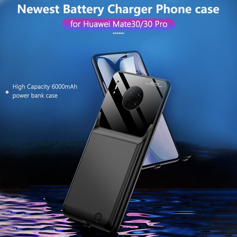 6000Mah Battery Charger Case Voor Huawei Mate 30/ 30 Pro Draagbare Power Bank Opladen Case Externe Power Case voor Smartphone