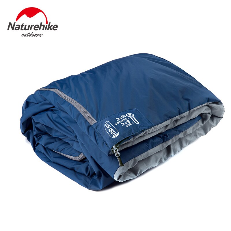 Naturehike 205*85cm sovepose forlænget kuvert bomuldssplejsning ultralet voksen bærbar udendørs camping vandreture 3 sæsoner