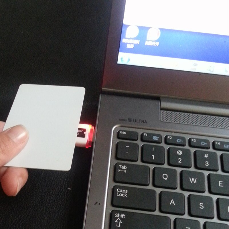 Lector de tarjetas RFID RF USB para Android Mini 125khz TK4100 o 13,56 mhz MF NFC escáner portátil tipo C: USB 13.56mhz read