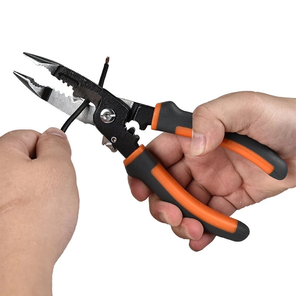 SHEFFIELD Pliers S035057 Multi-function tool 5 in1 Electrician Needle Nose Pliers Wire Stripping Cutter Crimping Pliers