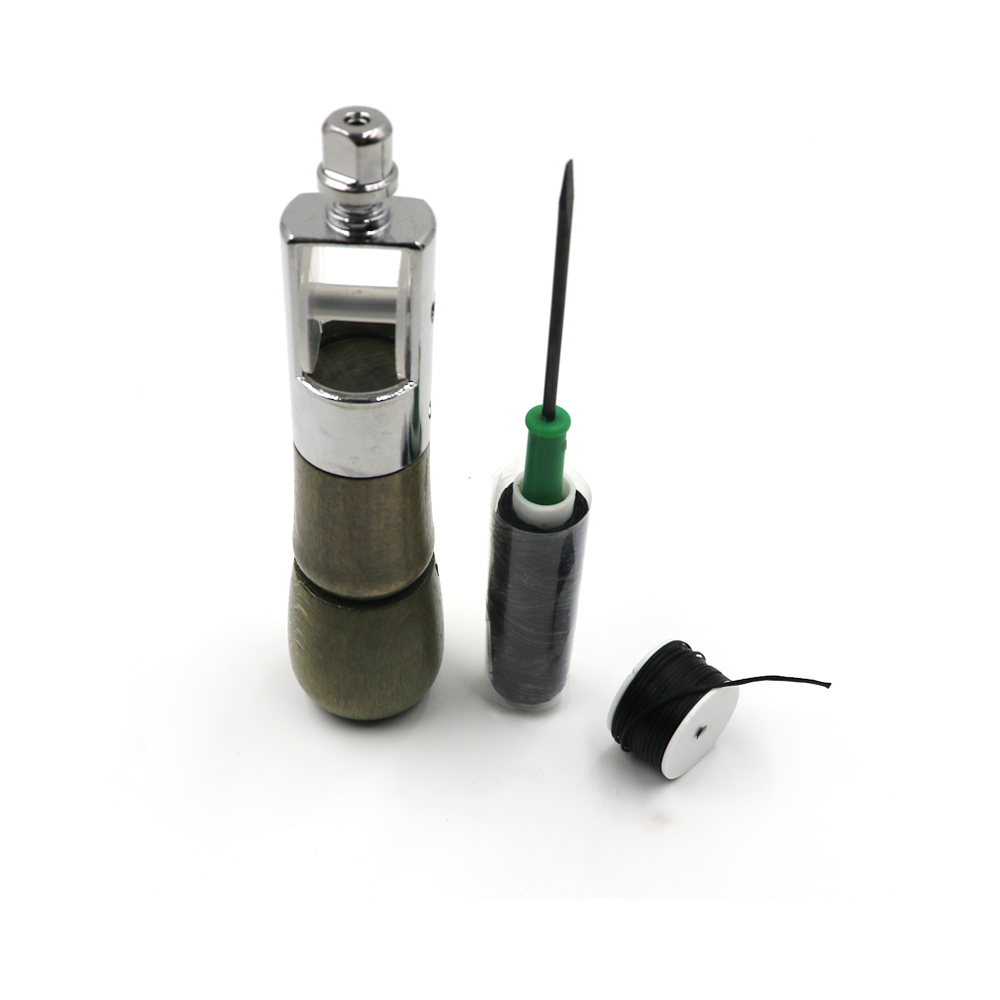 Leather Sewing Awl Thread Kit Hand Sewing Machine Speedy Lock Stitcher Thread Needles DIY Craft Shoemaker Canvas Repair Tool