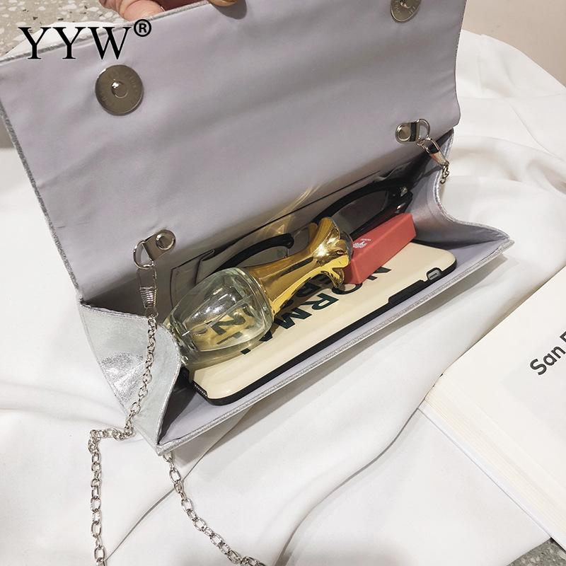 YYW Women Evening Bag Silver Wedding Party Bags Diamond Rhinestone Clutches Crystal Bling durable Clutch Bags Luxury Purses