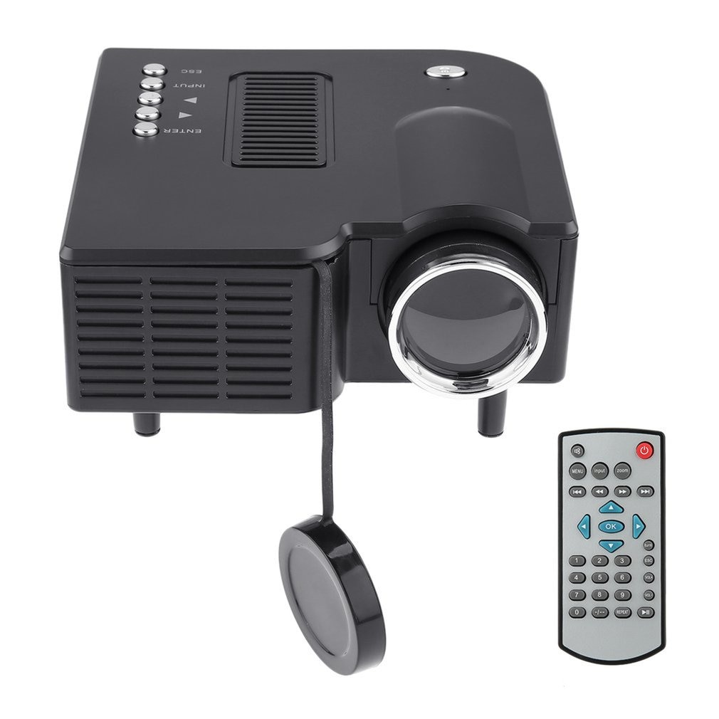 UC28 Mini Projector Hd Thuis 1080P Draagbare Home Theater Wired Led Projector Lcd Display Technologie Voor Conferentie Systeem